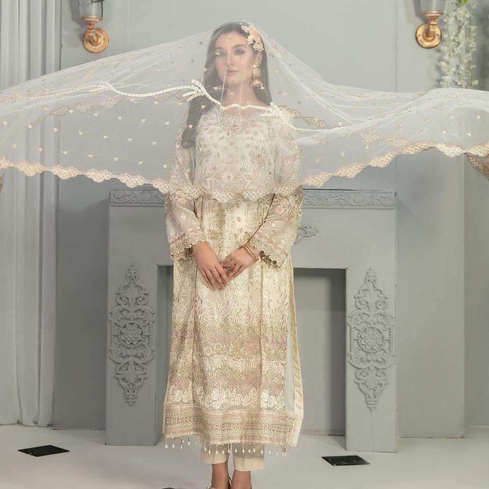 Shahid Tawakkal New Fancy Embroidered White Collection 2022 MAHABA 